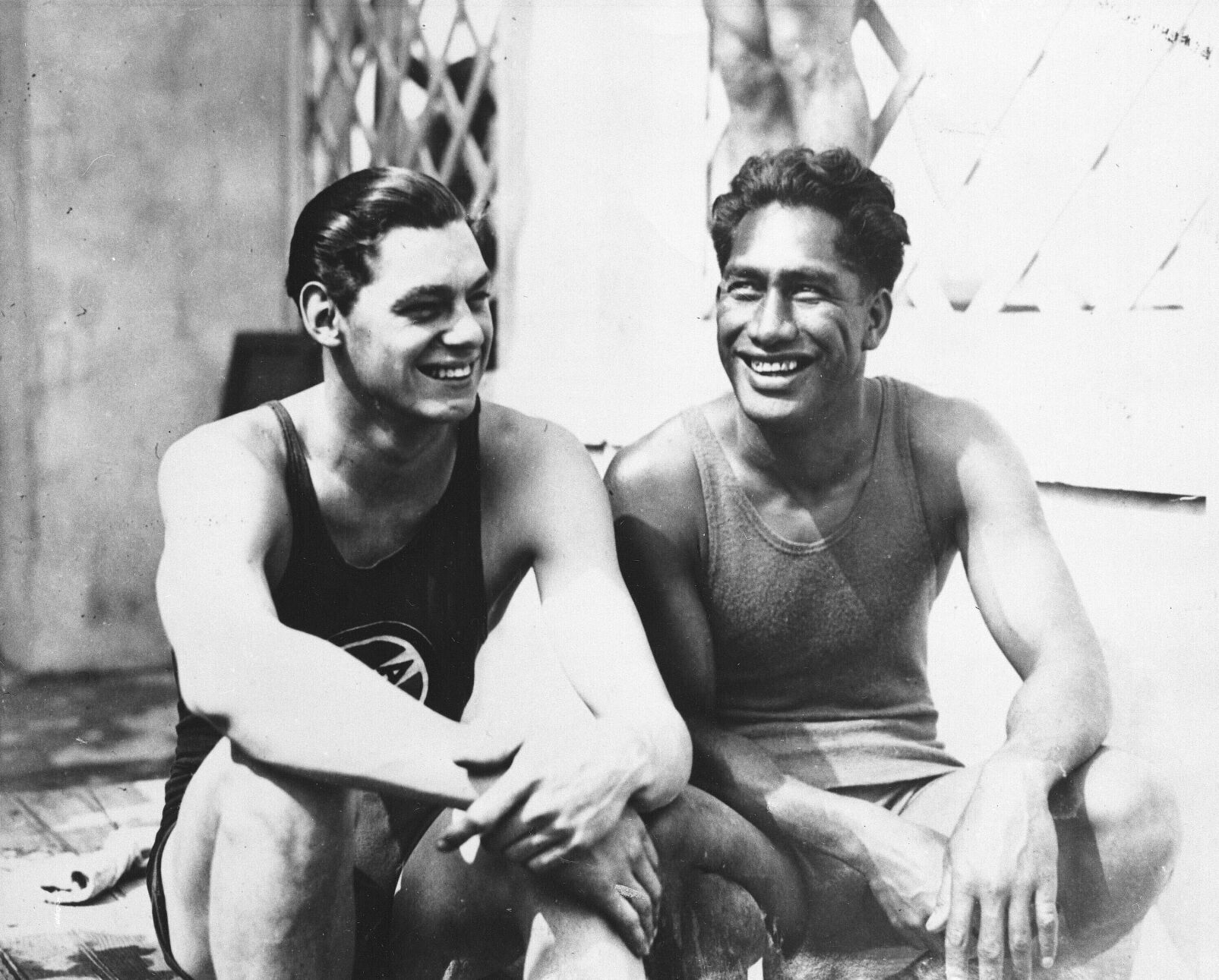 1924: Johnny Weissmuller sets a world record in the 100-yard freestyle